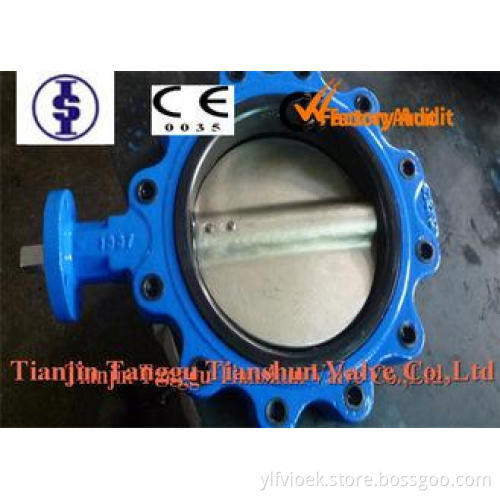 EPDM Stainless Steel Wafer Butterfly Valves PN10 / PN16 For